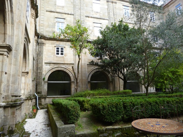 The Garden at the Seminario, surrounded by ancient stone walls